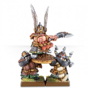 Dwarf King Alrik and Shieldbearers